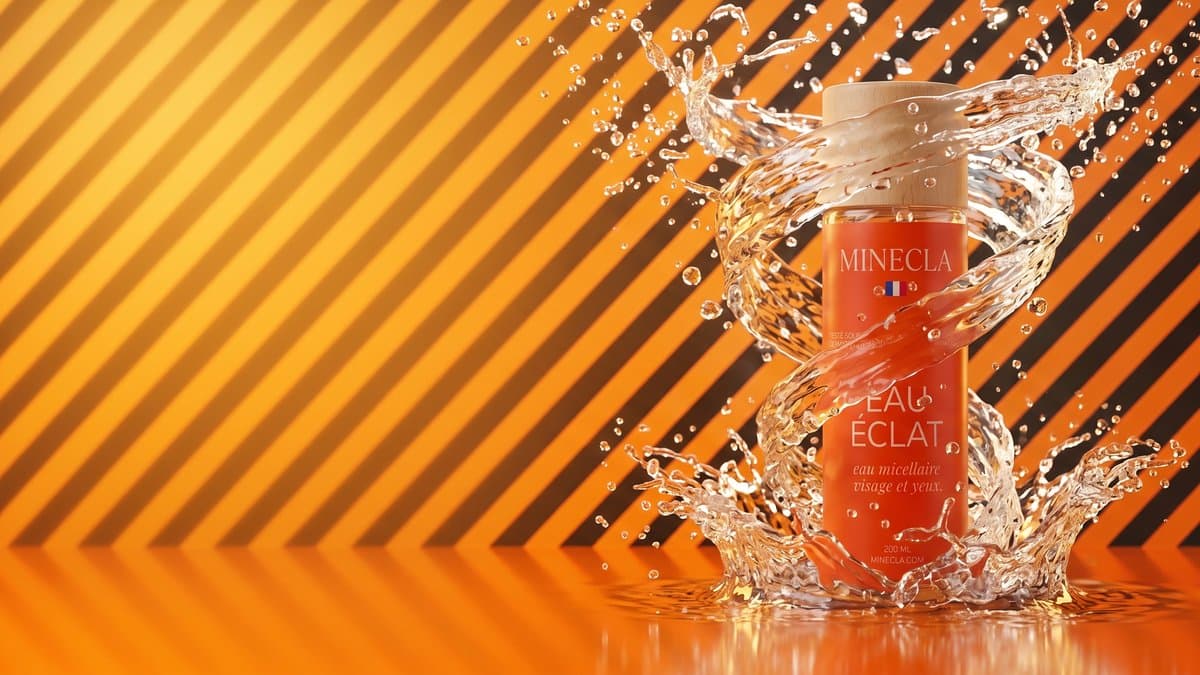 EAU ÉCLAT — Eau micellaire visage et yeux Minecla, 200ml