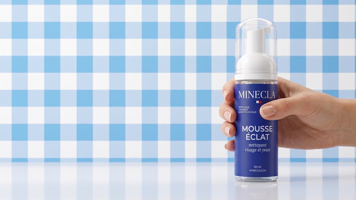 MOUSSE ÉCLAT — Nettoyant visage et yeux Minecla, 150ml